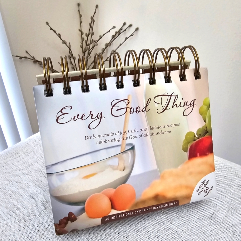 Desk Calendar Daily Inspirational Quotes with recipes NWOT